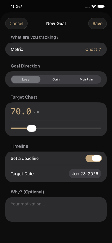 Goals UI